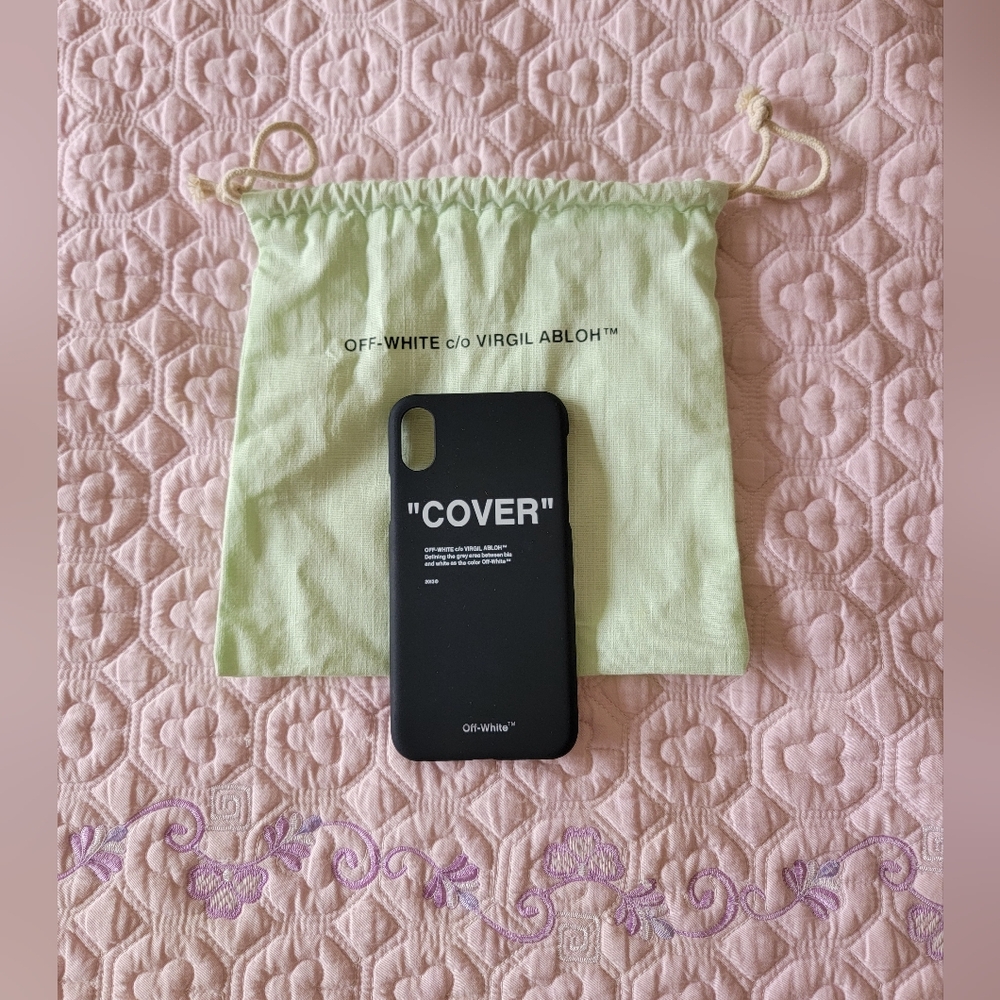 Virgil Abloh Off-white "cover" phone case black iphone X LIMITED EDITION